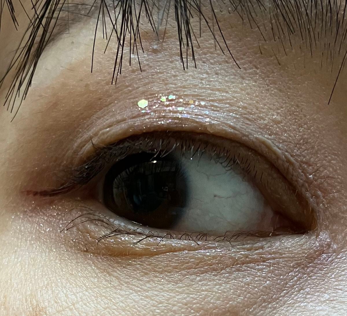 リキッド グリッター シャドウ/rom&nd/グリッターを使ったクチコミ(3枚目)