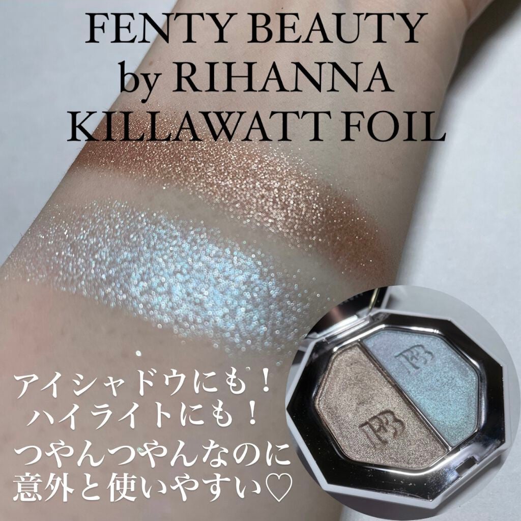 KILLAWATT FREESTYLE HIGHLIGHTER DUO/FENTY BEAUTY BY RIHANNA/パウダーハイライトを使ったクチコミ(1枚目)