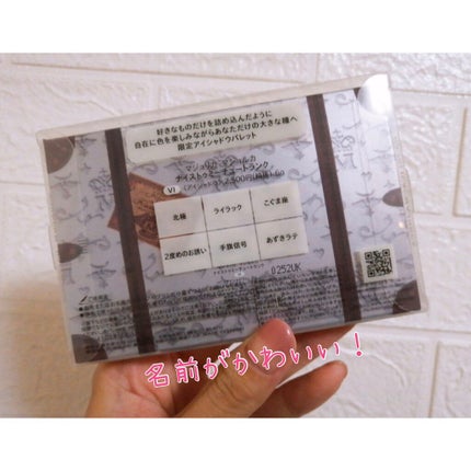 ナイストゥミーチュートランク/MAJOLICA MAJORCA/アイシャドウパレットを使ったクチコミ(2枚目)