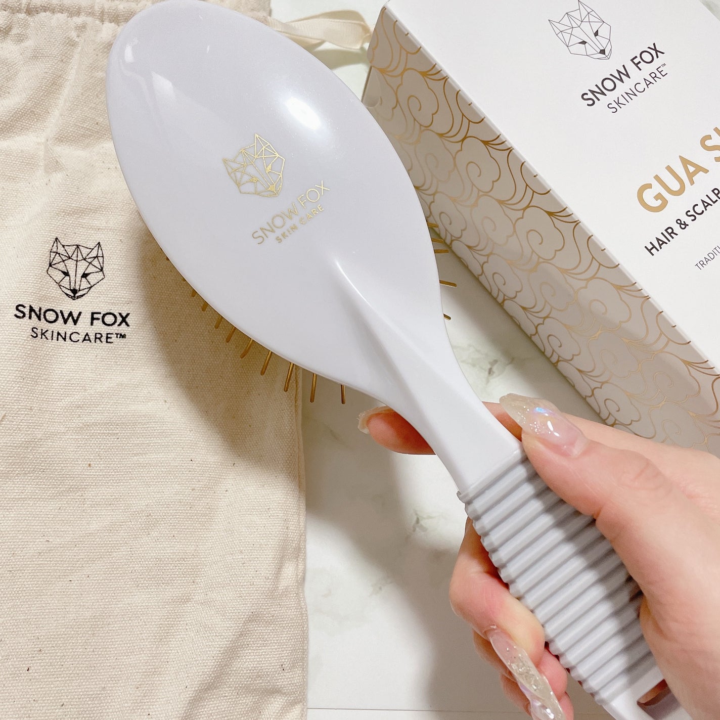 プレミアム FOXカッサ ヘアブラシ/SNOW FOX SKINCARE/ヘアブラシを使ったクチコミ(3枚目)