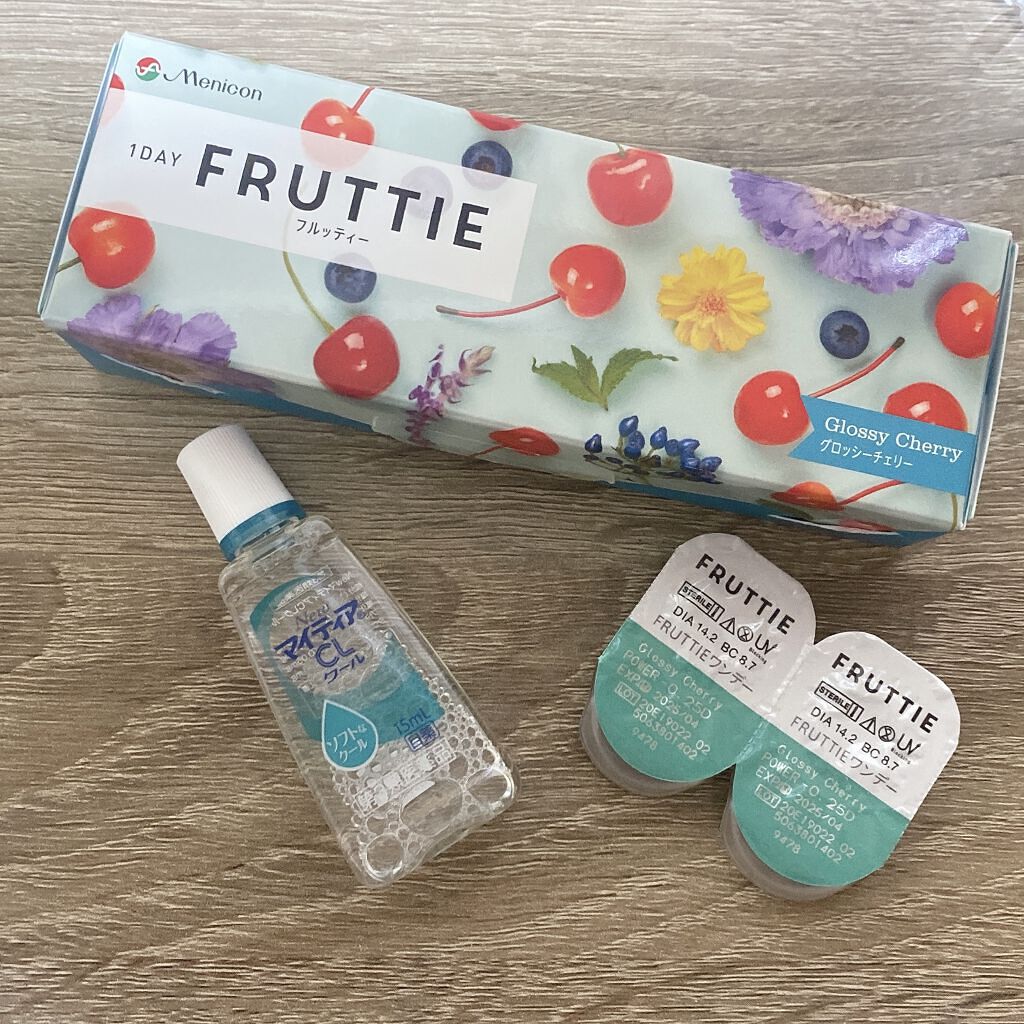 FRUTTIE 1day/メニコン/ワンデー（１DAY）カラコンを使ったクチコミ（1枚目）