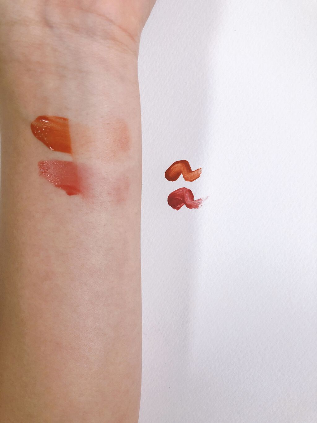 ジューシーラスティングティント/rom&nd/リップティントを使ったクチコミ（2枚目）