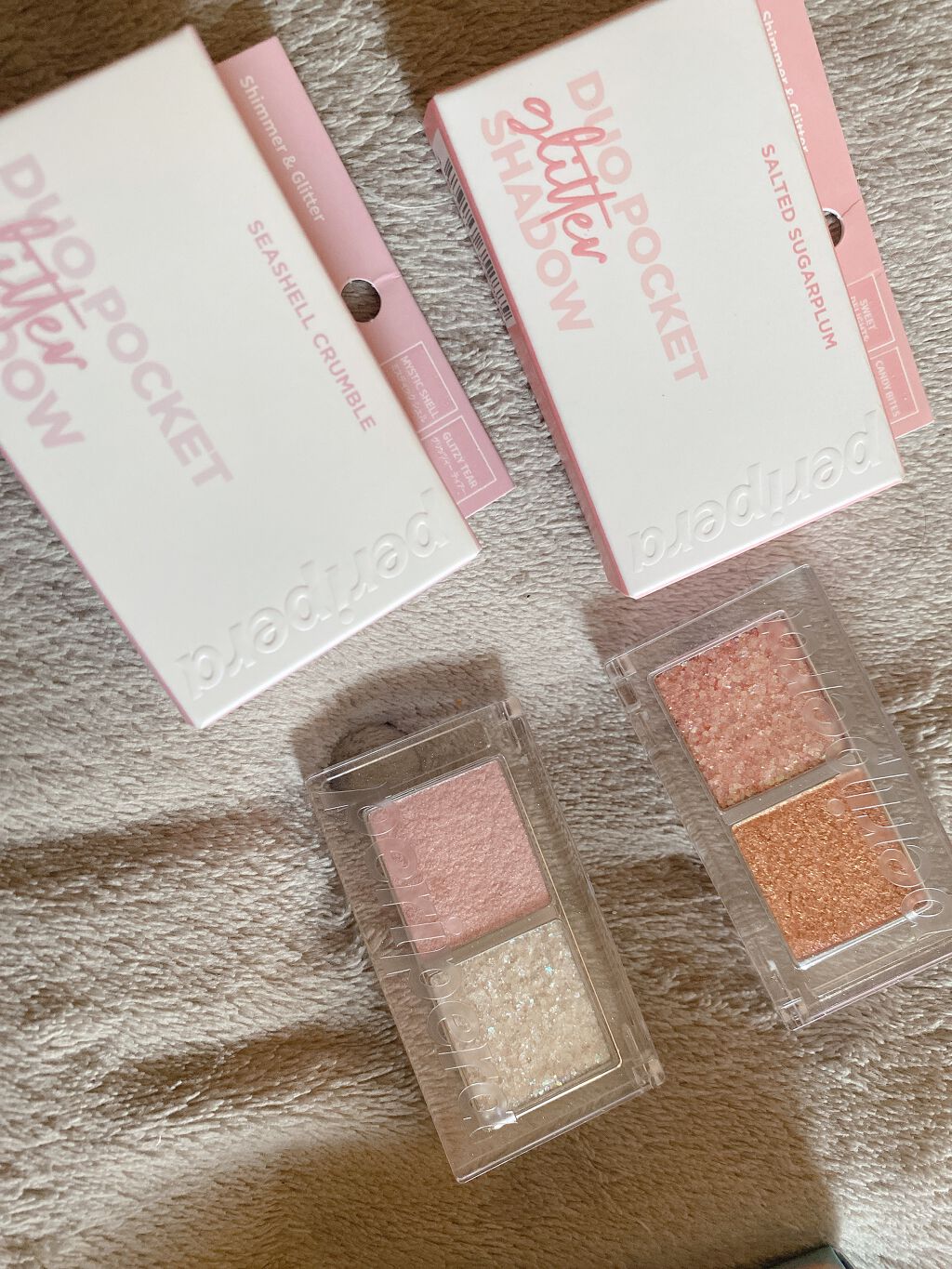 デュオ ポケット グリッター シャドウ/PERIPERA/アイシャドウパレットを使ったクチコミ(1枚目)