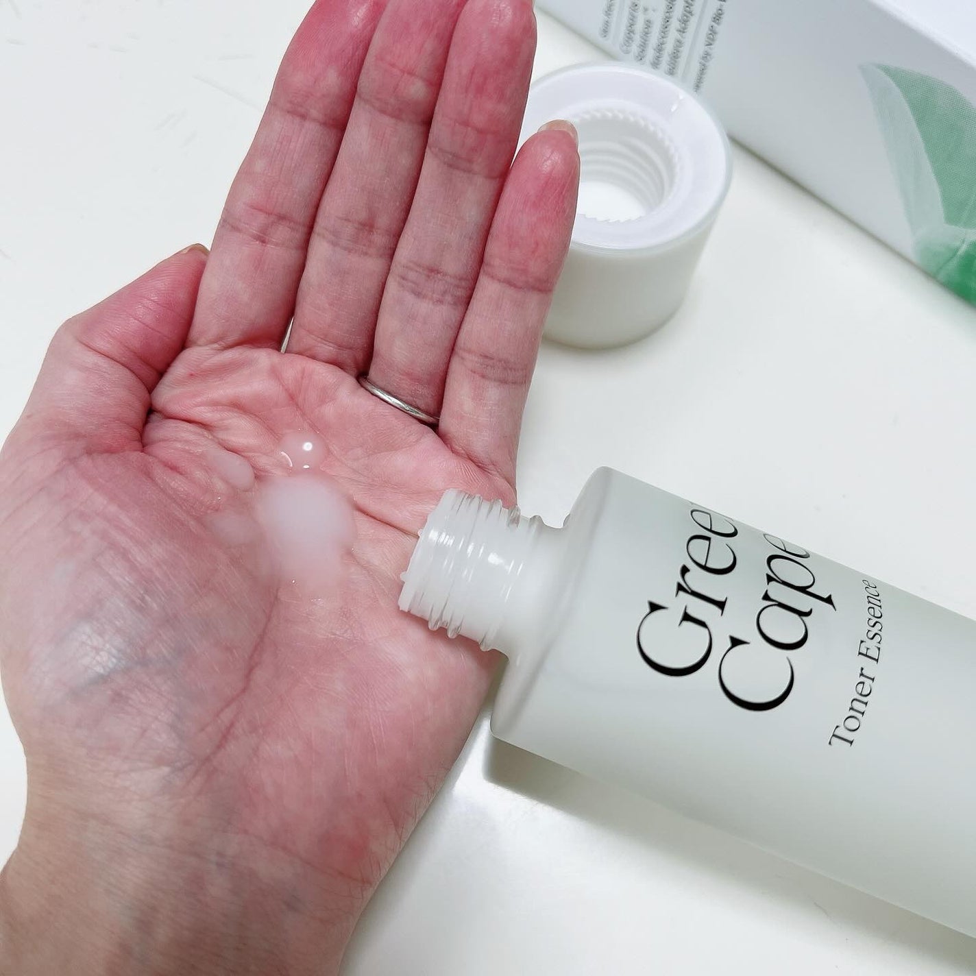 Green Caper Toner Essence/NATURAL DERMA PROJECT/化粧水を使ったクチコミ(2枚目)