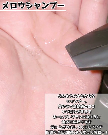 メロウシャンプー/メロウトリートメント/plus eau/市販シャンプーを使ったクチコミ(4枚目)