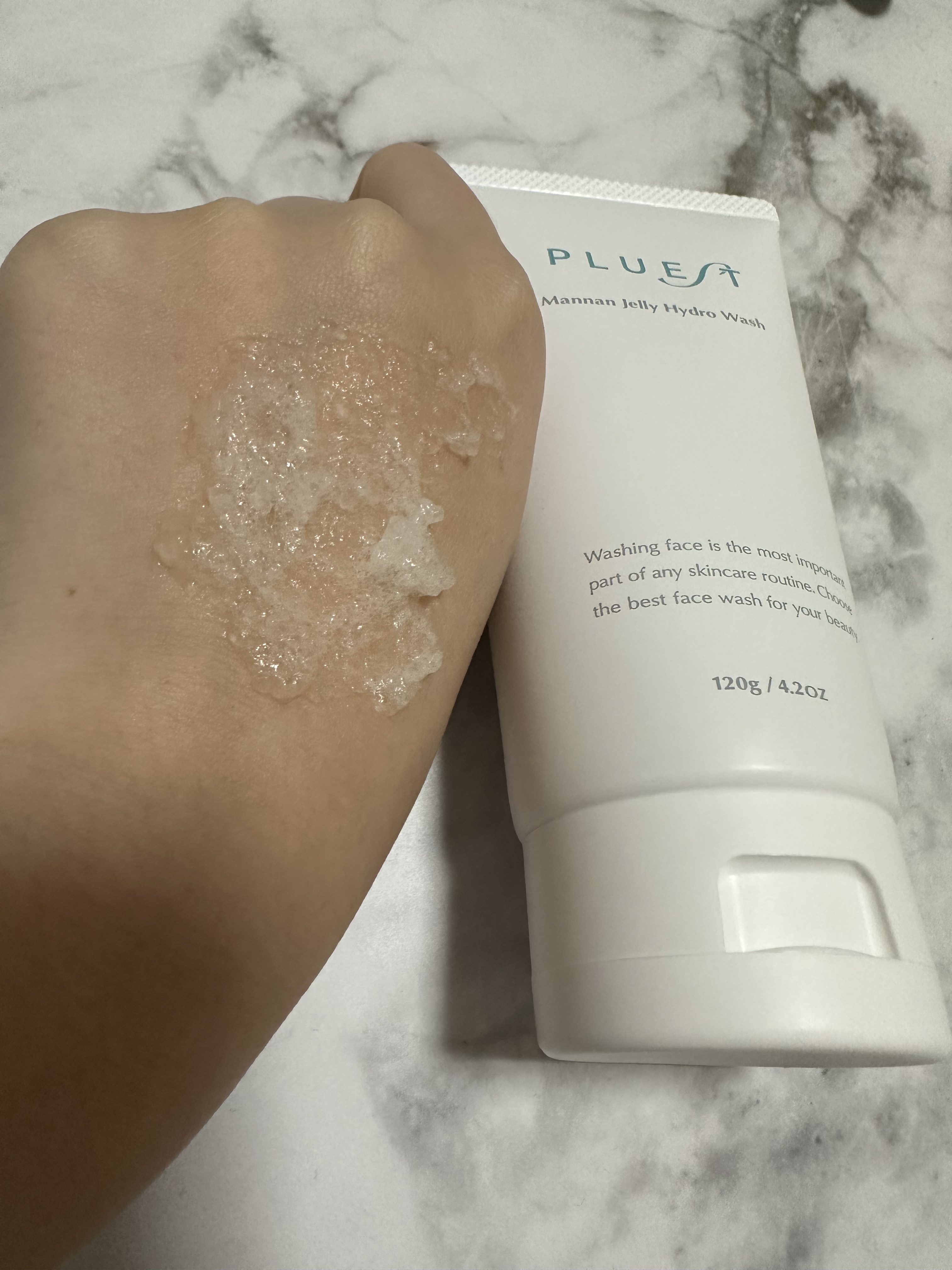 マンナンジェリーハイドロウォッシュ/PLUEST/洗顔料を使ったクチコミ（3枚目）