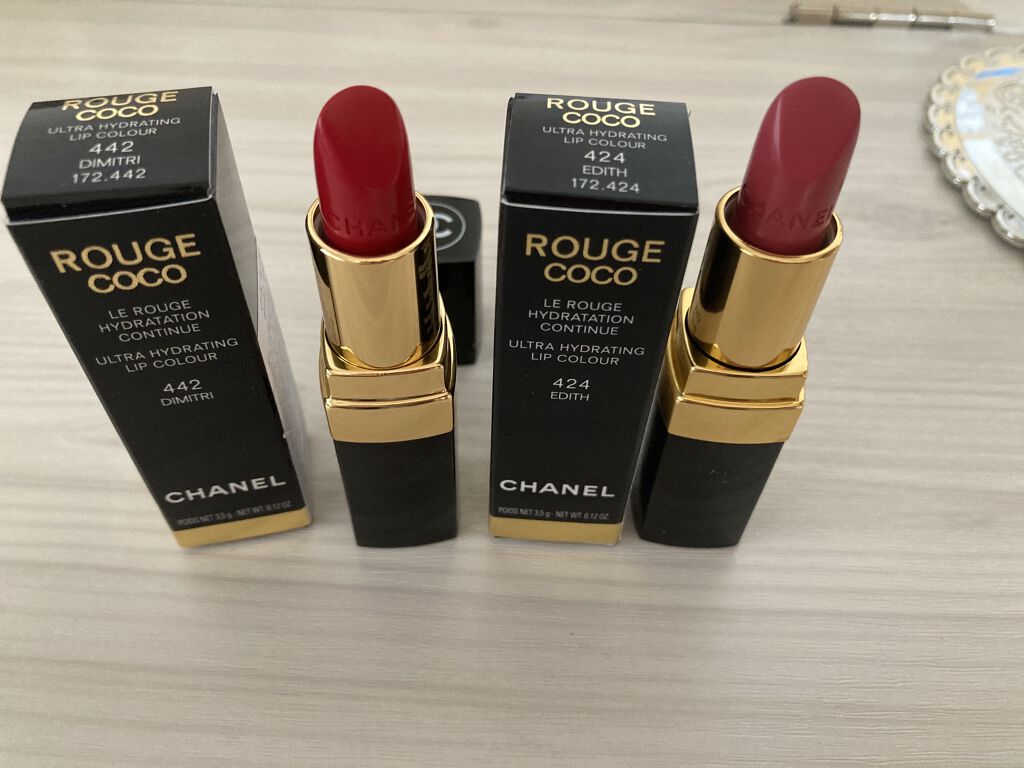 ルージュ ココ 442 ディミトリ/CHANEL/口紅を使ったクチコミ（3枚目）