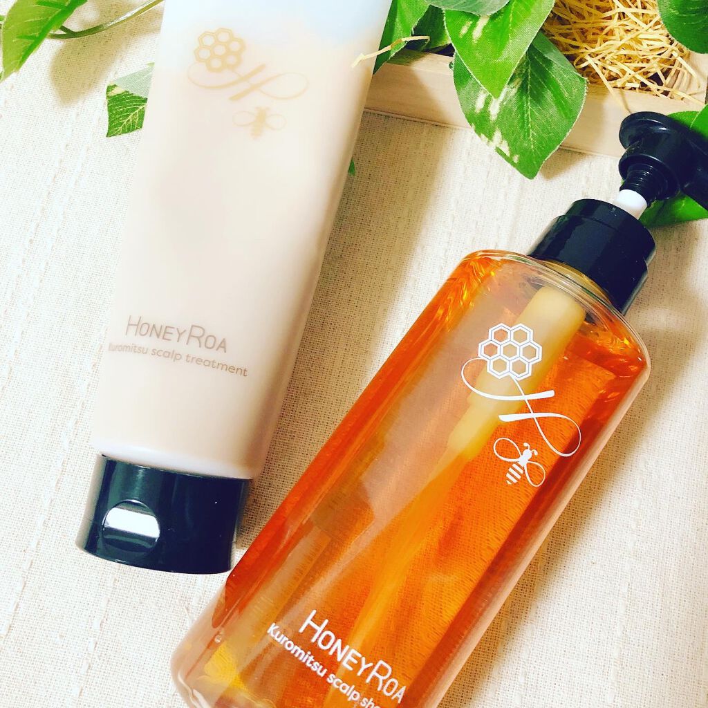 ROAlív クロミツスカルプシャンプーのクチコミ「.
.
2020秋新作のヘアケアアイテム
ハニーロアのクロミツスカルプシャンプーとトリートメン.....」（1枚目）