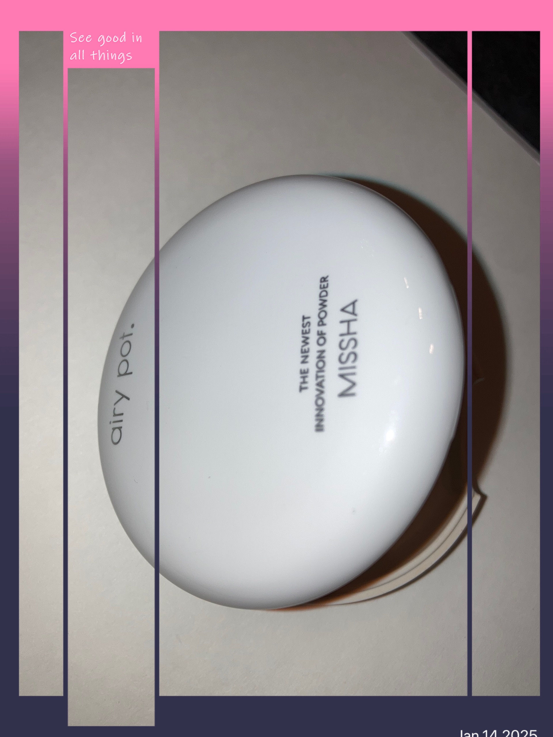 エアリーポット プレストパウダー/MISSHA/プレストパウダーを使ったクチコミ（1枚目）