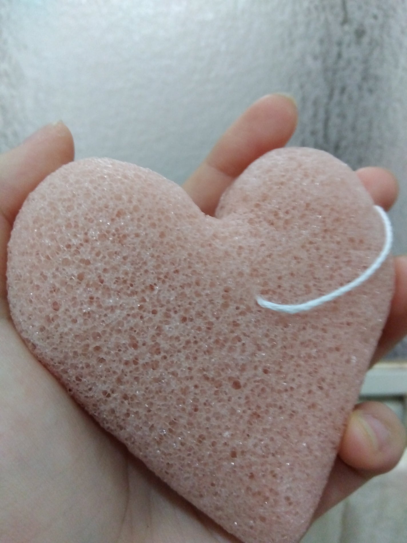 こんにゃくパフ (ハート)/DAISO/パフ・スポンジを使ったクチコミ(3枚目)