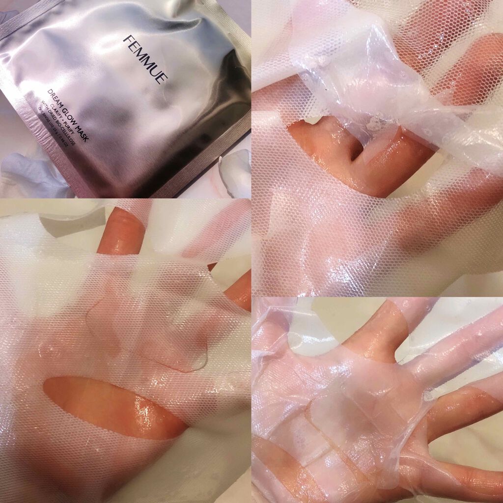 ドリームグロウマスク CP(肌引き締め・ブースター)/FEMMUE/シートマスク・パックを使ったクチコミ（3枚目）