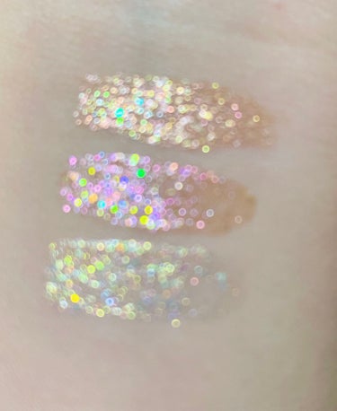 WOW EYE GLITTER BRILLIANT GOLD/U/CHOO/リキッドアイシャドウを使ったクチコミ（3枚目）