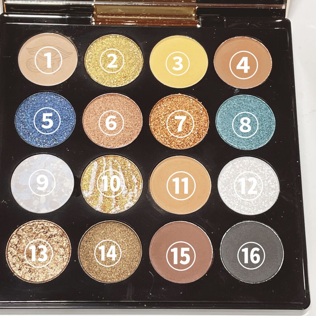 大英博物館 エジプトシリーズ アイシャドウパレット/ZEESEA/アイシャドウパレットを使ったクチコミ（2枚目）