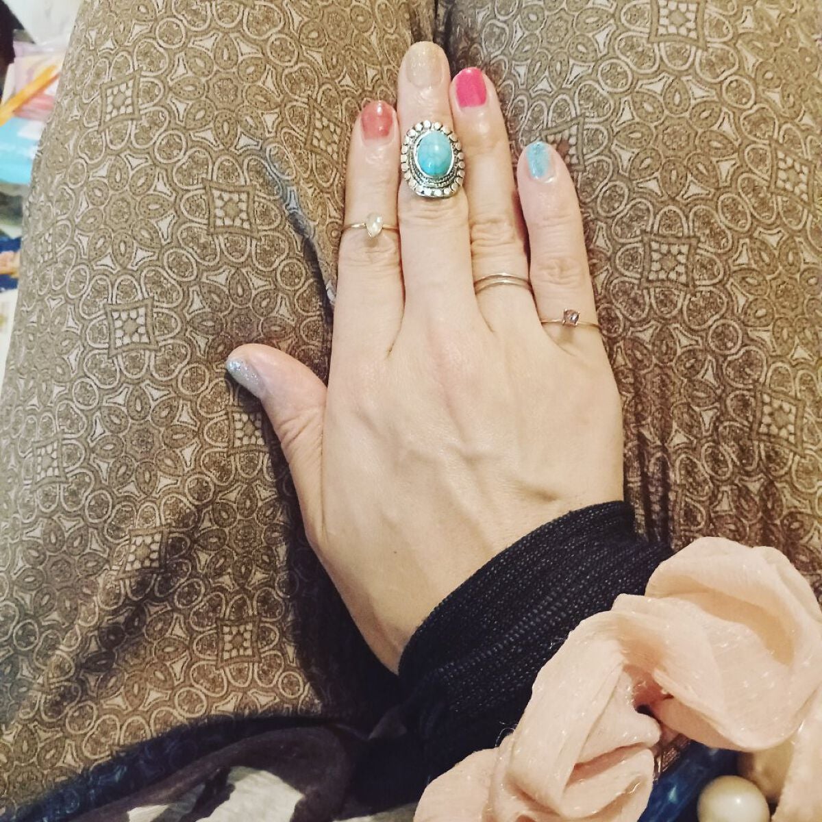 つっしー on LIPS 「セルフネイル🌠🌟..」(1枚目)