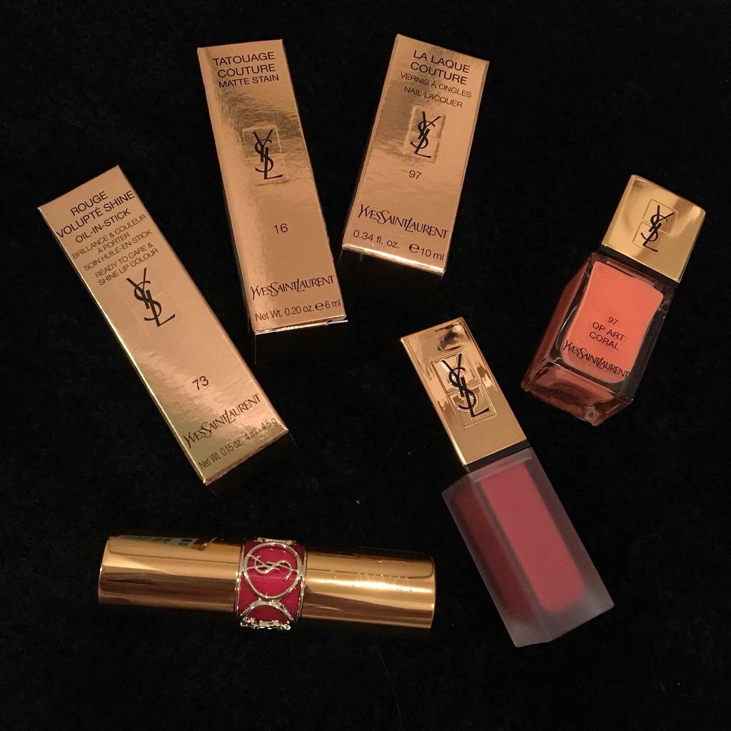 ルージュ ヴォリュプテ シャイン/YVES SAINT LAURENT BEAUTE/口紅を使ったクチコミ(1枚目)