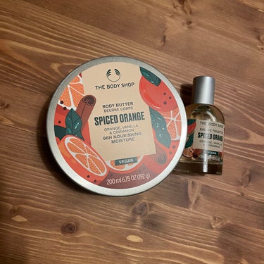 THE BODY SHOP ボディバター　 スパイスドオレンジのクチコミ「ボディショップ限定のスパイスドオレンジ
バニラ＋オレンジ系の香りが好きなのでお試しに行ってこち.....」（1枚目）