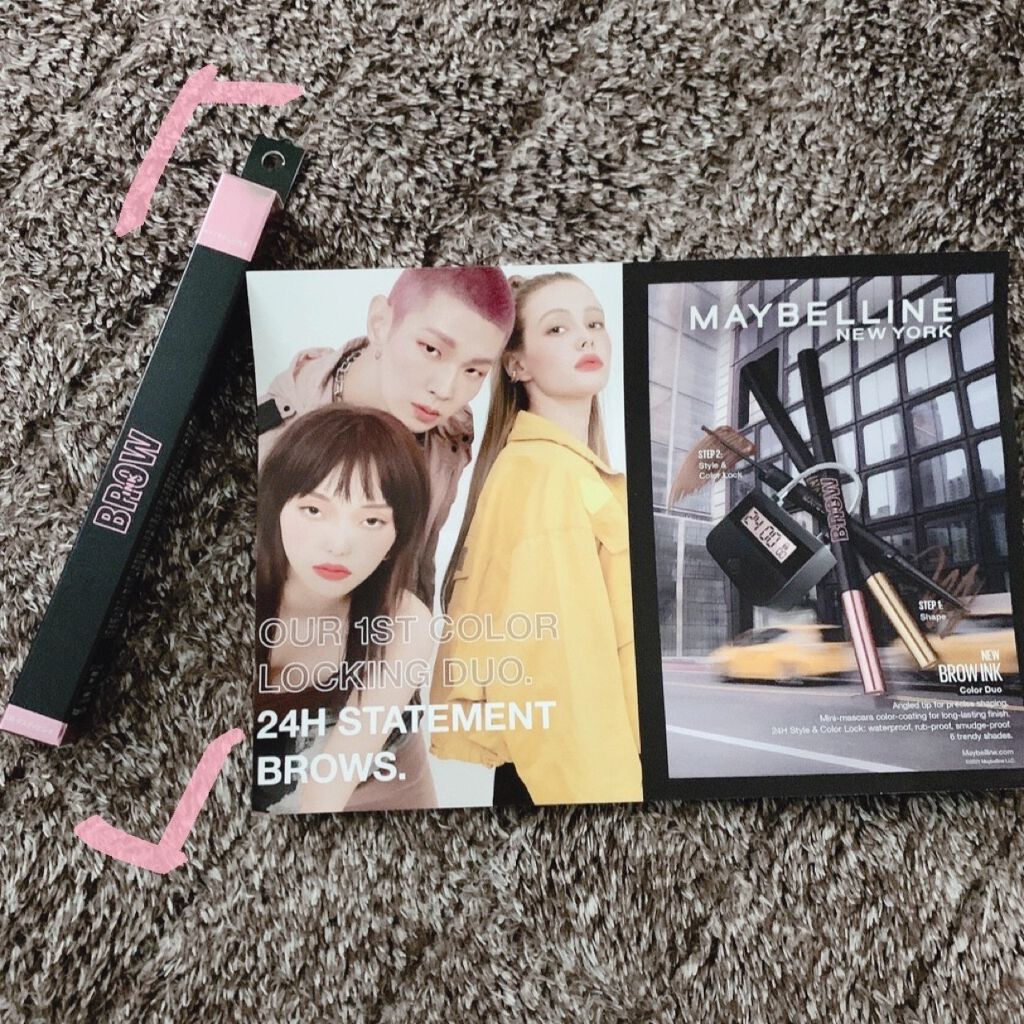 ブロウインク カラーティントデュオ/MAYBELLINE NEW YORK/眉ティントを使ったクチコミ(2枚目)