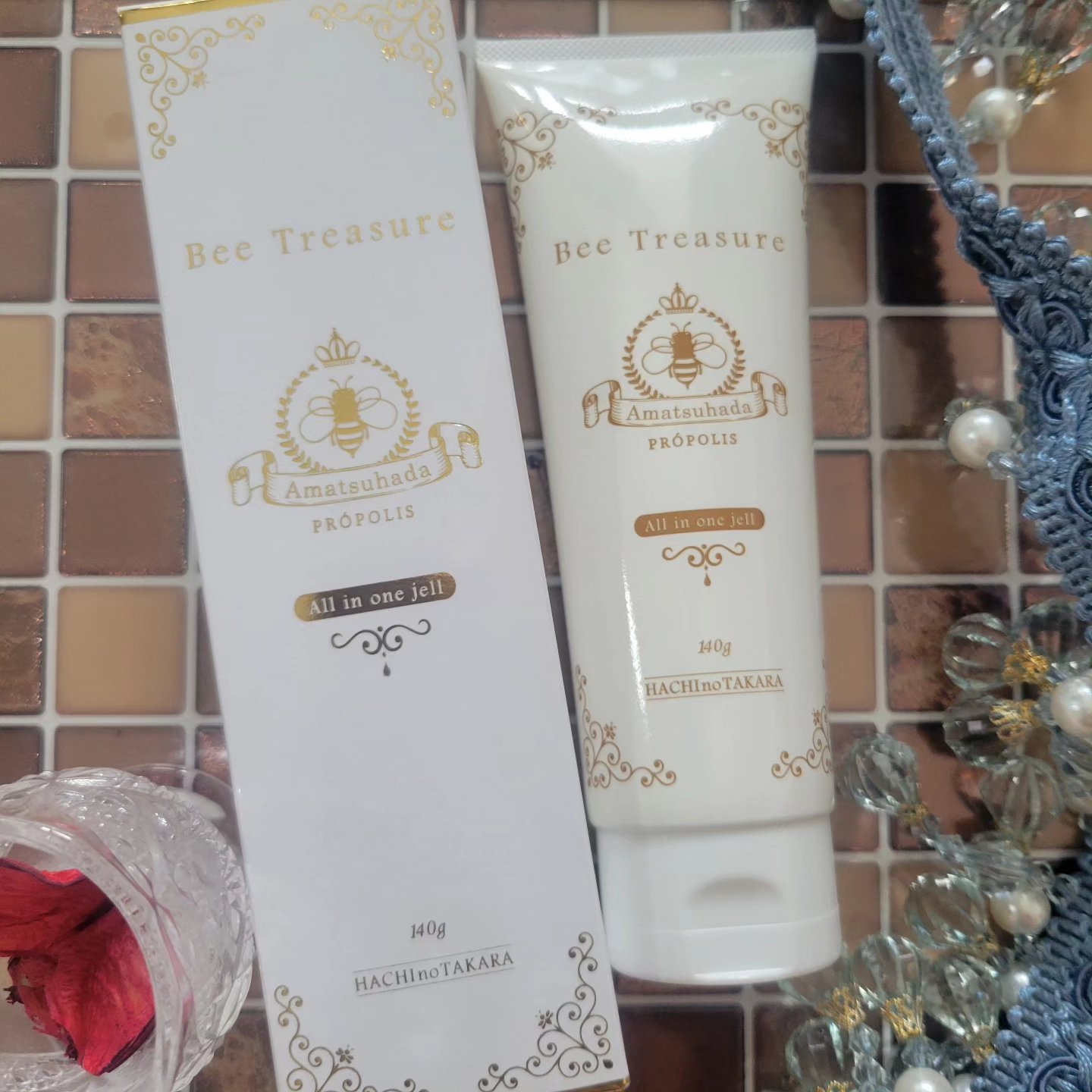 オールインワンジェル あまつはだ～天女肌～/Bee Treasure/オールインワン化粧品を使ったクチコミ（1枚目）