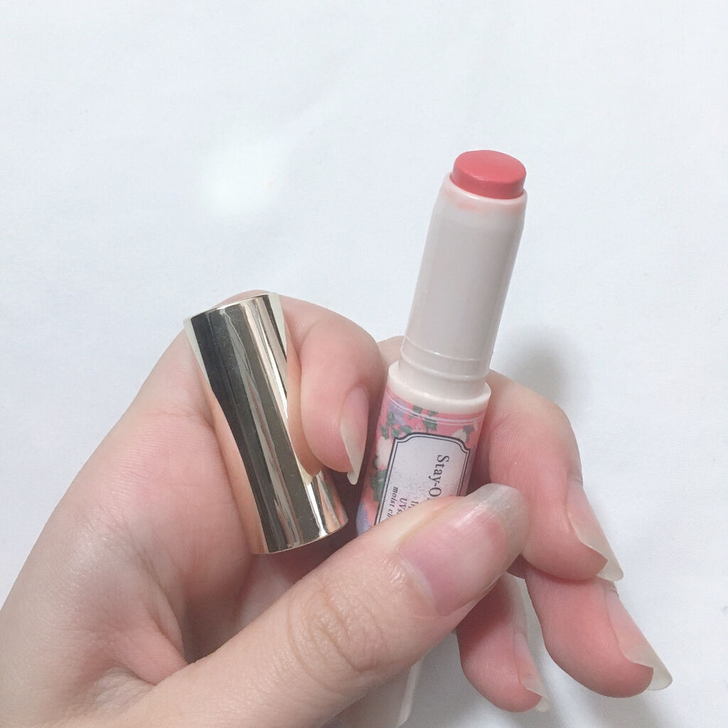 ステイオンバームルージュ 05 フローウィングチェリーペタル/キャンメイク/口紅を使ったクチコミ（2枚目）