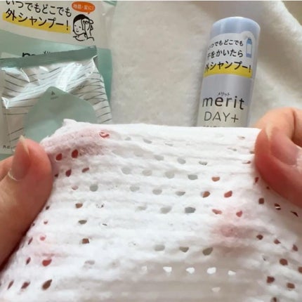 メリット ドライシャンプーシート すっきり爽快タイプ/メリット/ドライシャンプーを使ったクチコミ(6枚目)