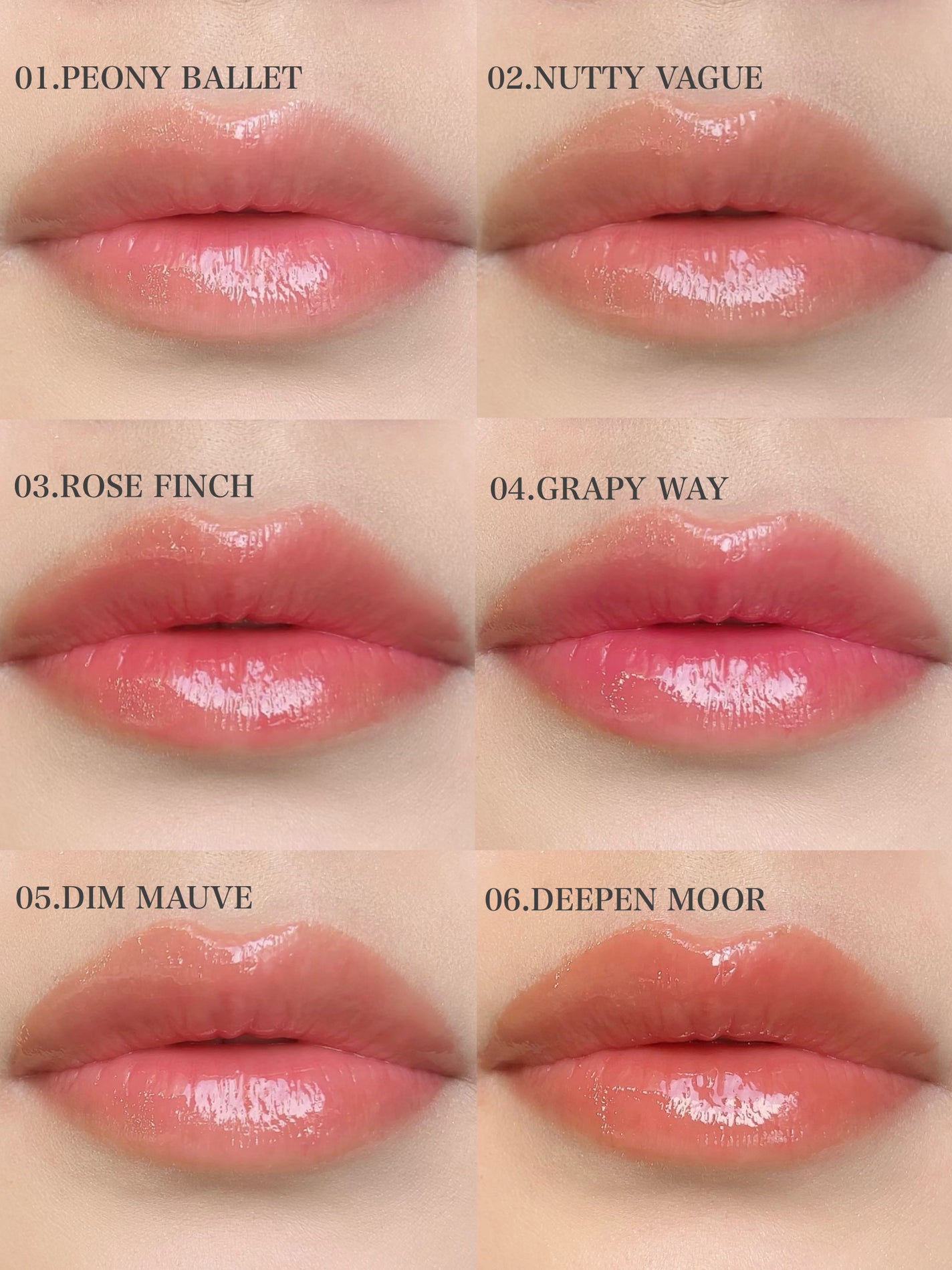 グラスティングカラーグロス/rom&nd/リップグロスを使ったクチコミ(5枚目)