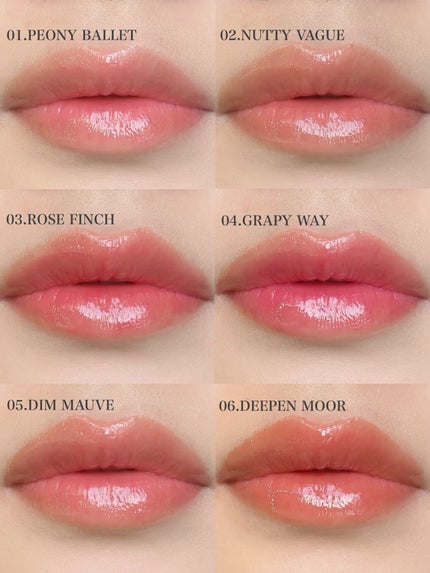 グラスティングカラーグロス/rom&nd/リップグロスを使ったクチコミ(5枚目)