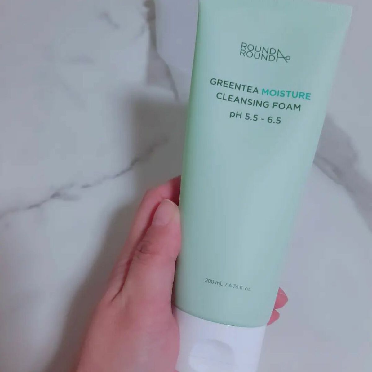 グリーンティー モイスチャークレンジングフォーム/ラウンドアラウンド/洗顔フォームを使ったクチコミ（2枚目）