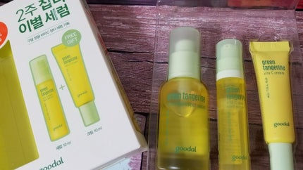 グリーンタンジェリン ビタC ダークスポットケアセラム/goodal/美容液を使ったクチコミ(2枚目)