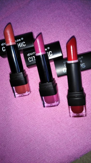 City Chic Lipstick/CITY COLOR/口紅を使ったクチコミ（2枚目）