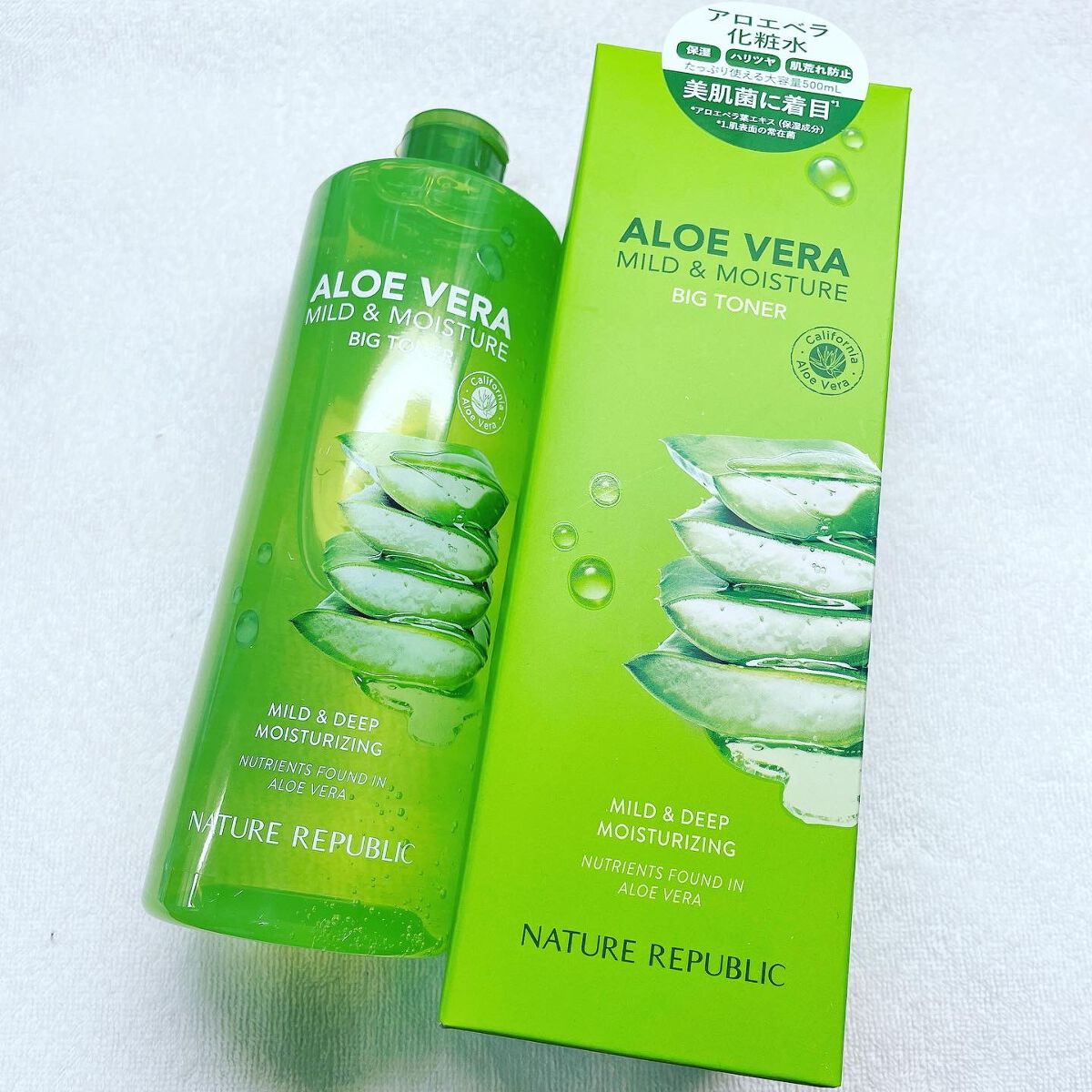 マイルド＆モイスチャー アロエビッグトナー/ネイチャーリパブリック/化粧水を使ったクチコミ（1枚目）
