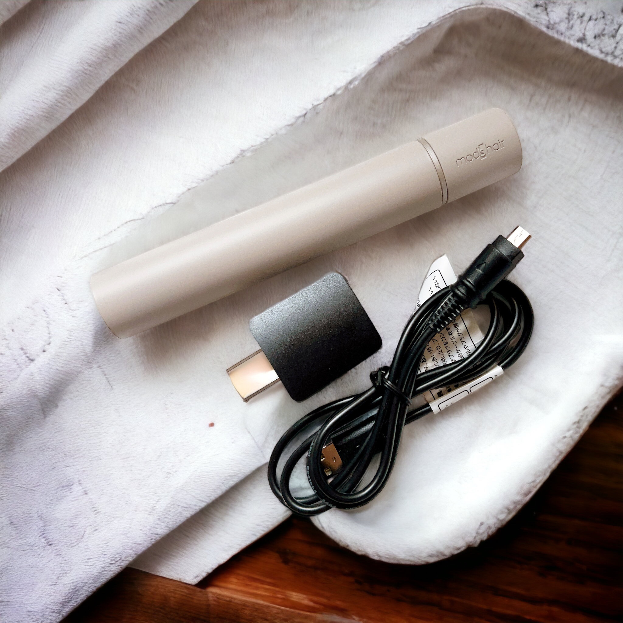 スタイリッシュ モバイルヘアアイロン(MHS-1342) アッシュグレー/mod's hair/ストレートアイロンを使ったクチコミ（2枚目）