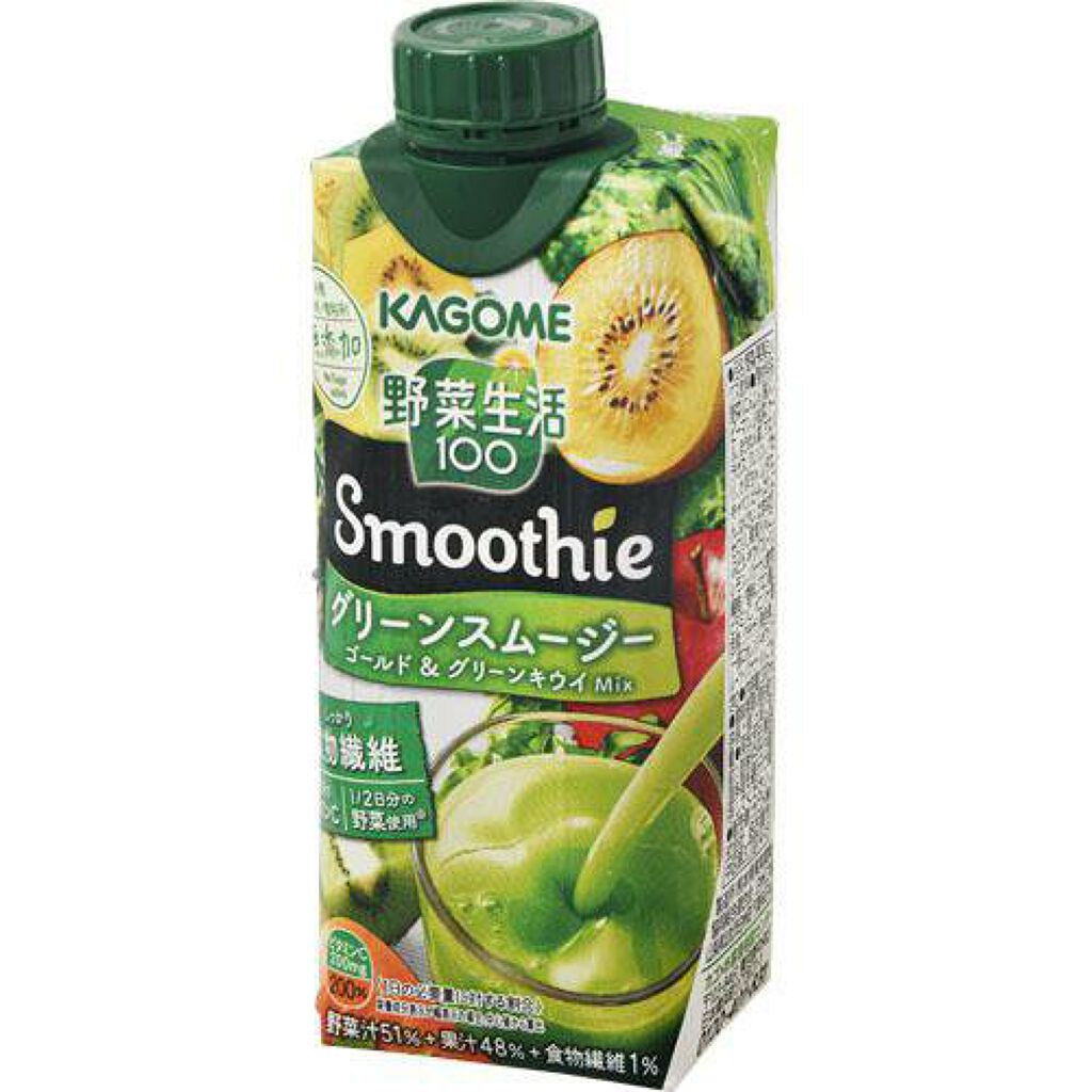 野菜生活１００ Smoothie グリーンスムージー/野菜生活１００/スムージーを使ったクチコミ（3枚目）