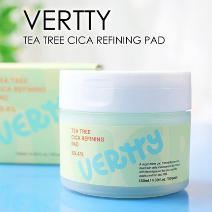 ティーツリー シカ89.4% リファイニングパッド/Vertty/トナーパッドを使ったクチコミ(1枚目)