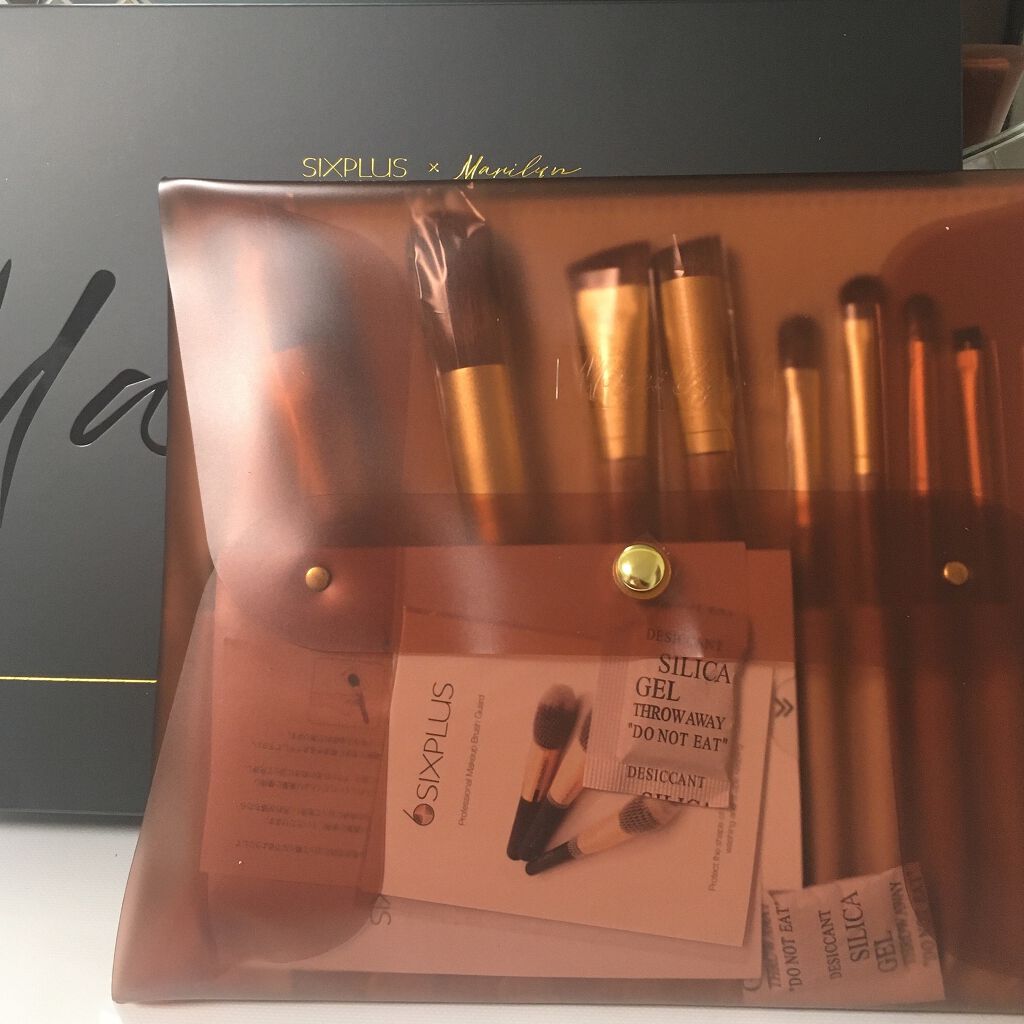 SIXPLUS X MARILYN 10本メイクアップブラシセット/SIXPLUS/メイクブラシを使ったクチコミ(1枚目)