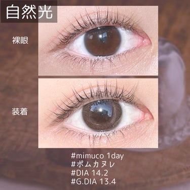 mimuco 1day ポムカヌレ/mimuco/ワンデー（１DAY）カラコンを使ったクチコミ（3枚目）