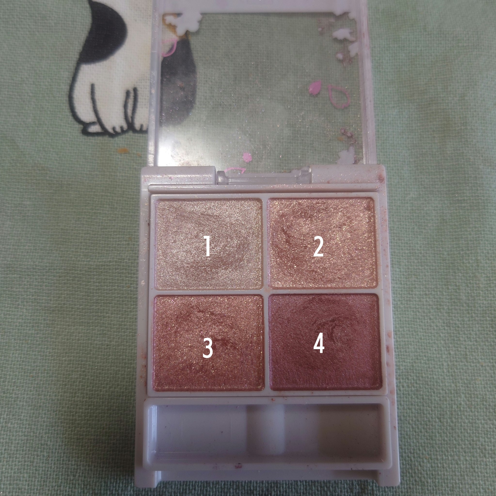 玉養桃花 プレストパウダー 02 セミマット/花西子/プレストパウダーを使ったクチコミ（3枚目）