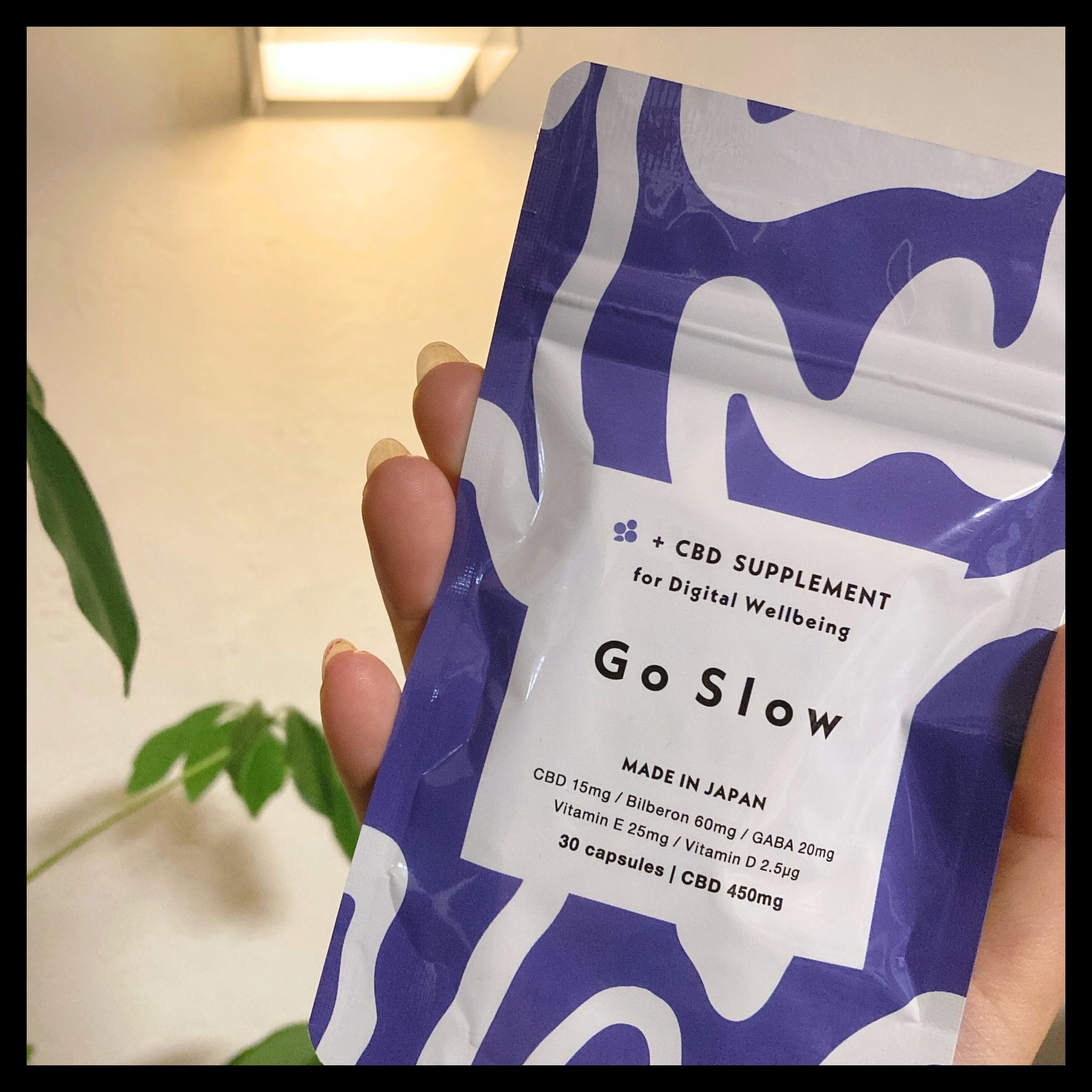 CBDサプリメント for デジタルウェルビーイング/Go Slow/健康サプリメントを使ったクチコミ（1枚目）