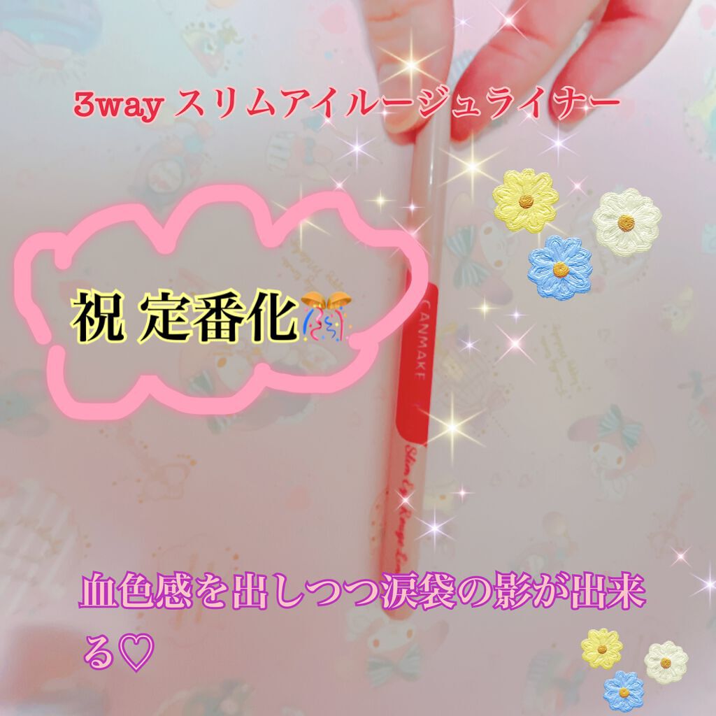 3wayスリムアイルージュライナー/キャンメイク/リキッドアイライナーを使ったクチコミ(1枚目)
