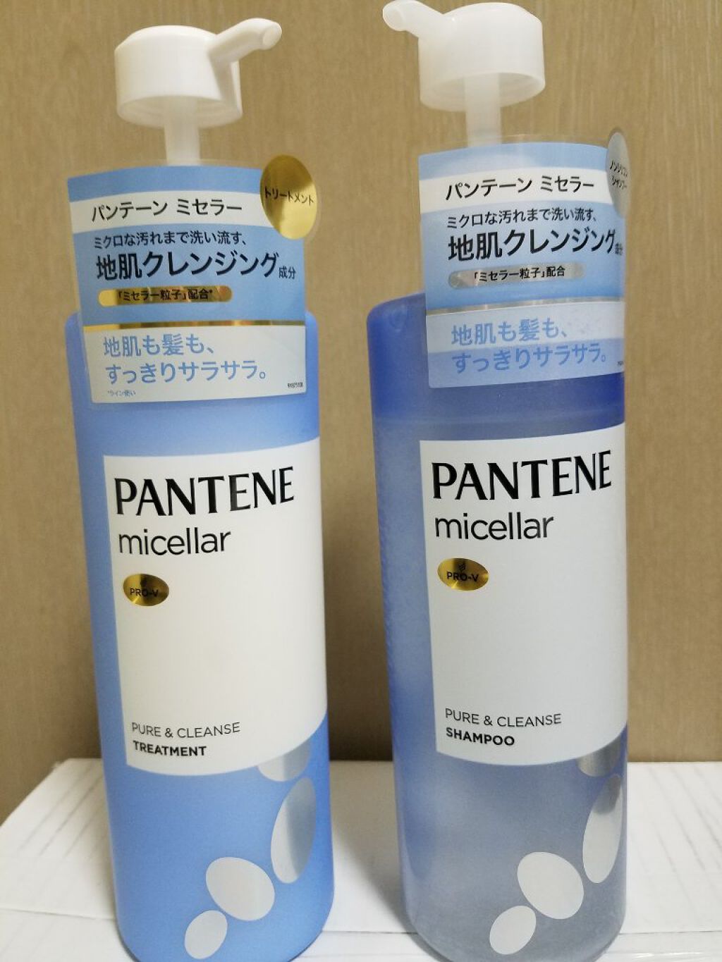 PRO-V ミセラー ピュア＆クレンズ ノンシリコンシャンプー/トリートメント/パンテーン/市販シャンプーを使ったクチコミ（1枚目）