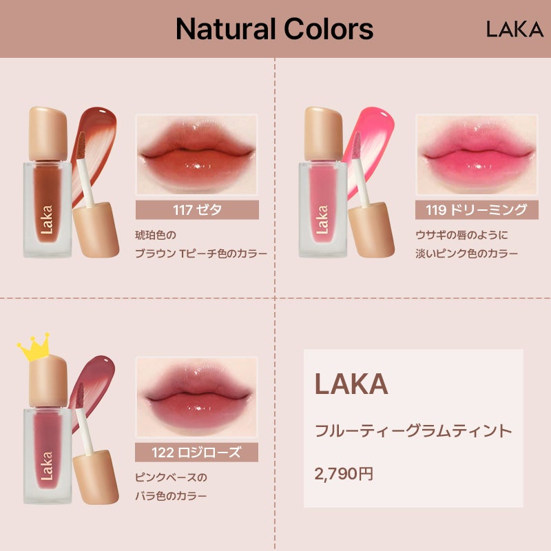フルーティーグラムティント/Laka/リップティントを使ったクチコミ(4枚目)