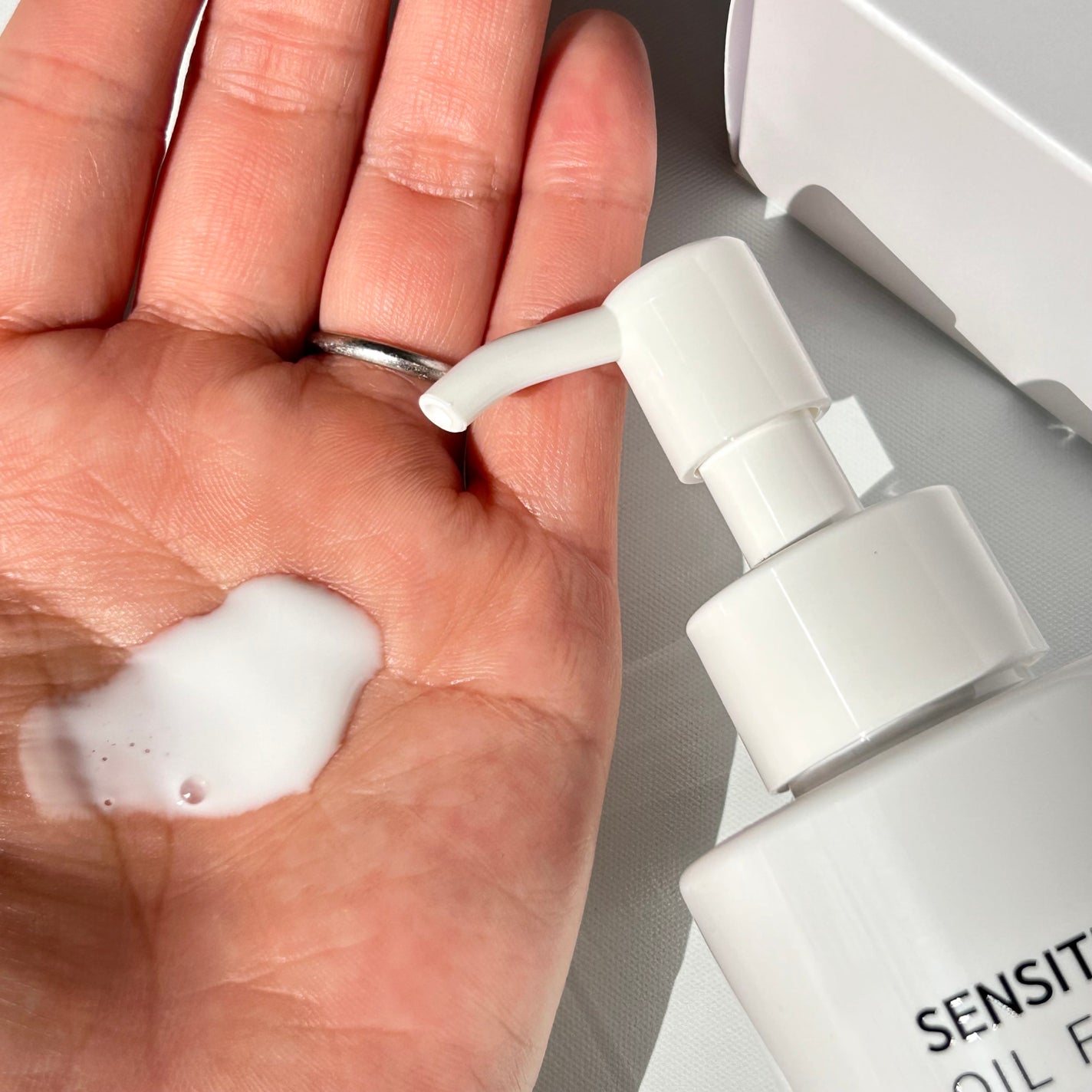 センシティブオイルフルクレンジングミルク/SAM'U/ミルククレンジングを使ったクチコミ(3枚目)