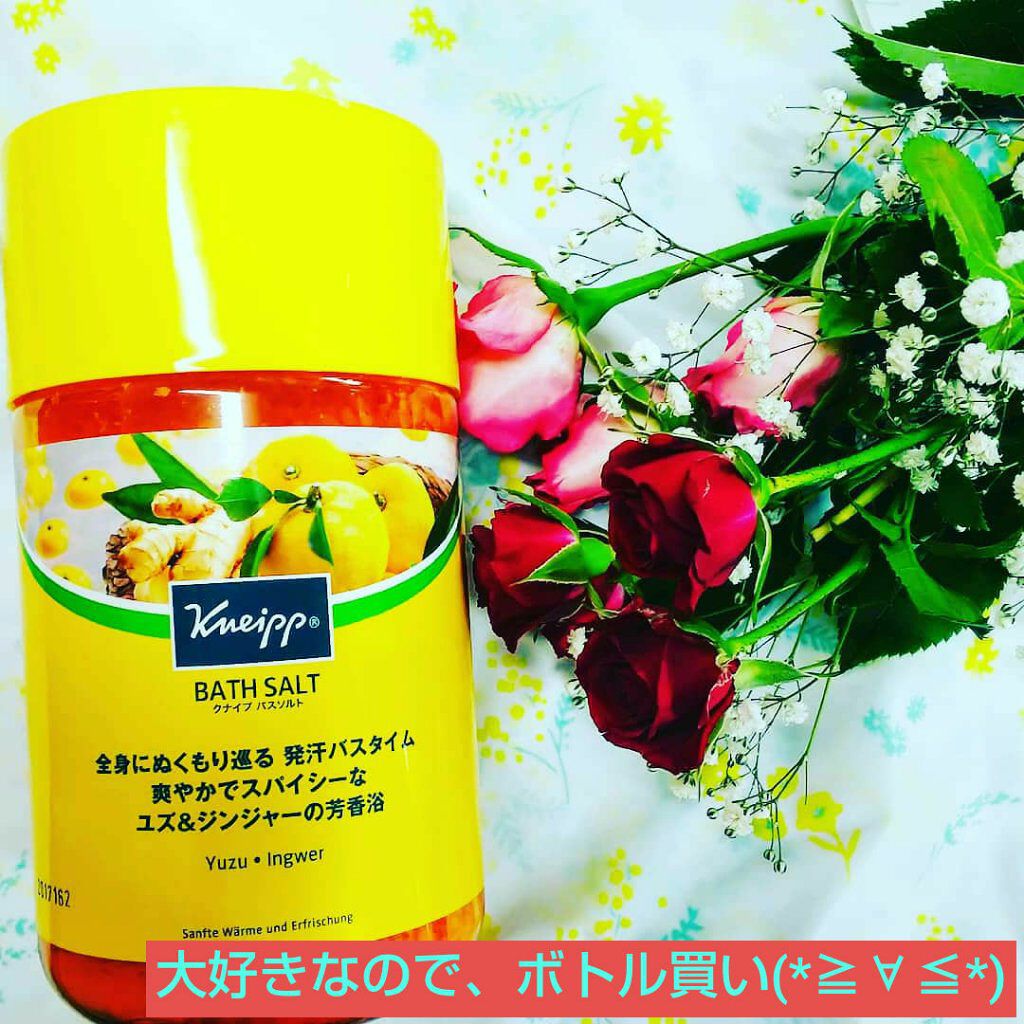 クナイプ バスソルト ユズ&ジンジャーの香り/クナイプ/無機塩系入浴剤を使ったクチコミ(1枚目)