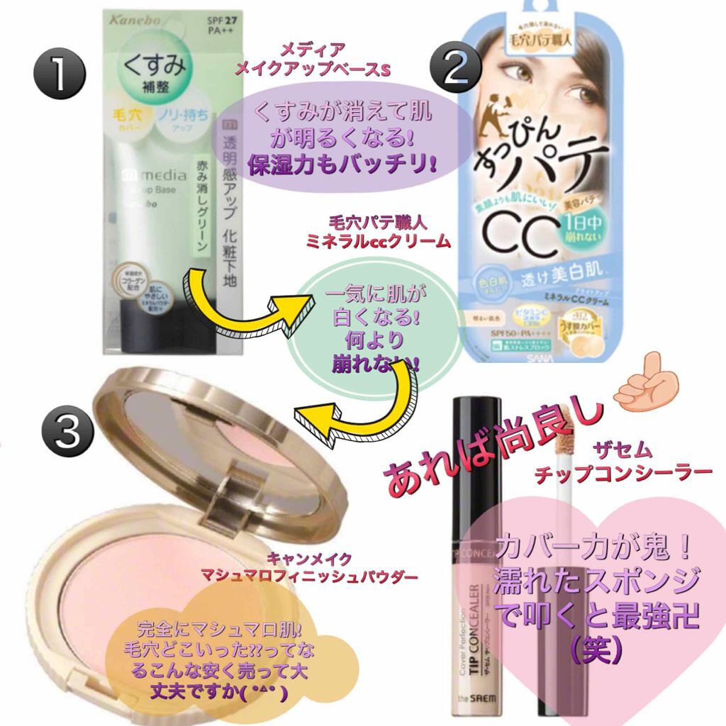 【旧品】マシュマロフィニッシュパウダー/キャンメイク/プレストパウダーを使ったクチコミ(2枚目)