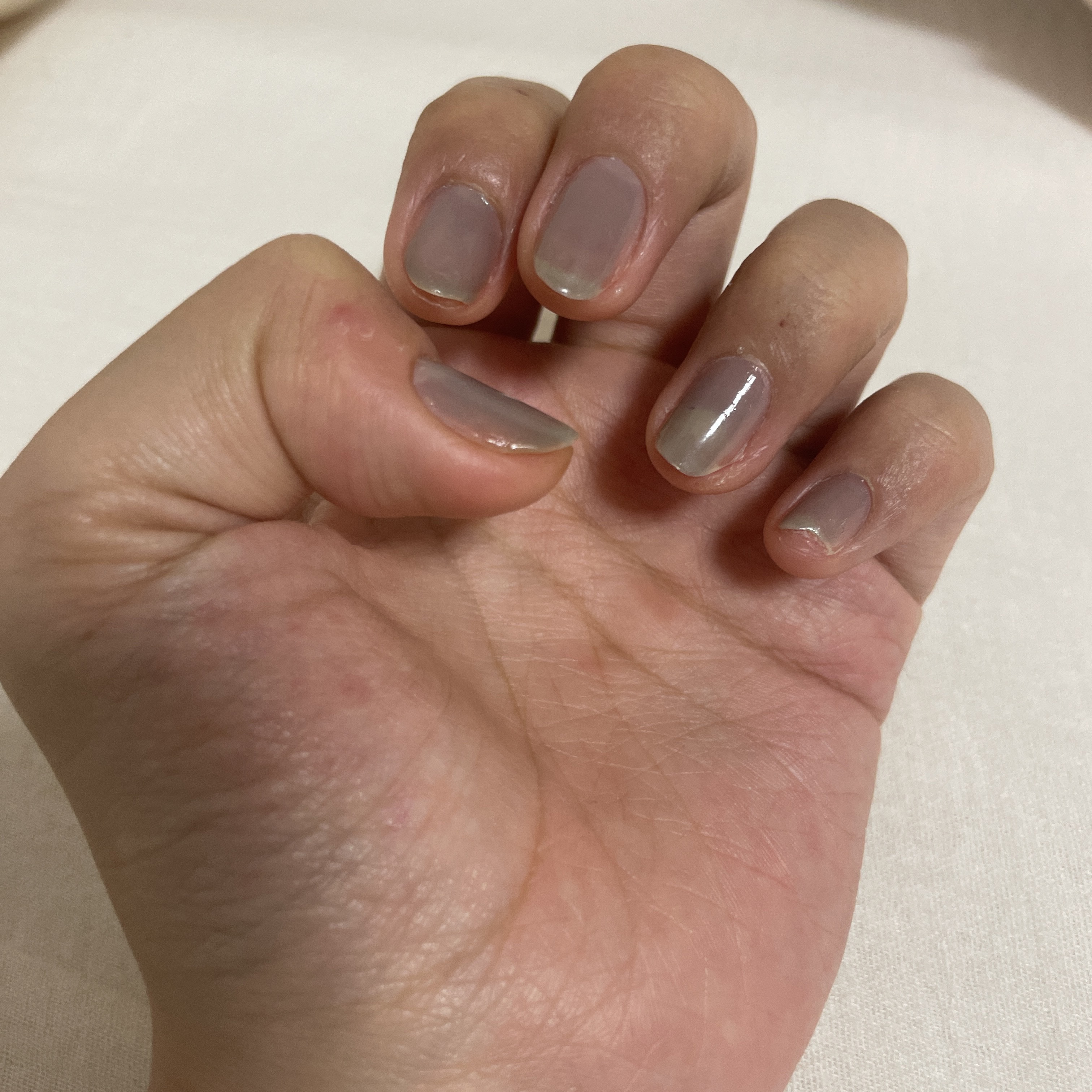 カラーベースコート ゼロ/uka/オールインワンネイルを使ったクチコミ（1枚目）