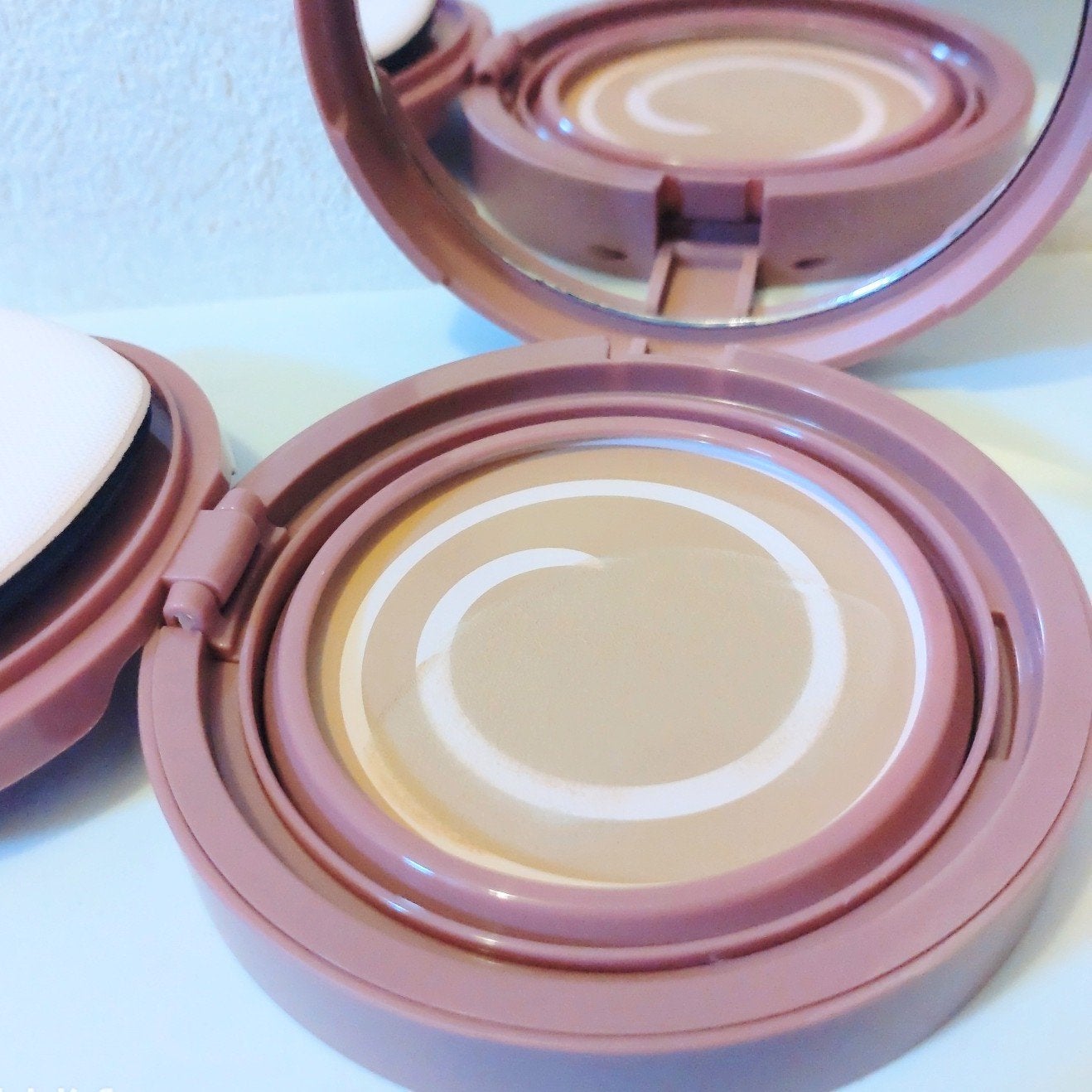 ピンクエッセンスカバーパクト/SISTER ANN/クッションファンデーションを使ったクチコミ(2枚目)