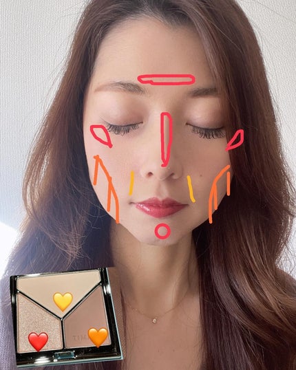 ハイライトシェーディングパレット/TIMAGE/パウダーハイライトを使ったクチコミ(4枚目)