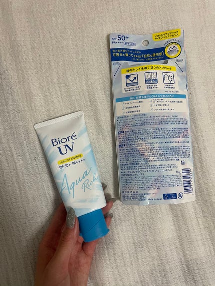 ビオレUV アクアリッチ ライトアップエッセンス/ビオレ/日焼け止めクリームを使ったクチコミ(2枚目)