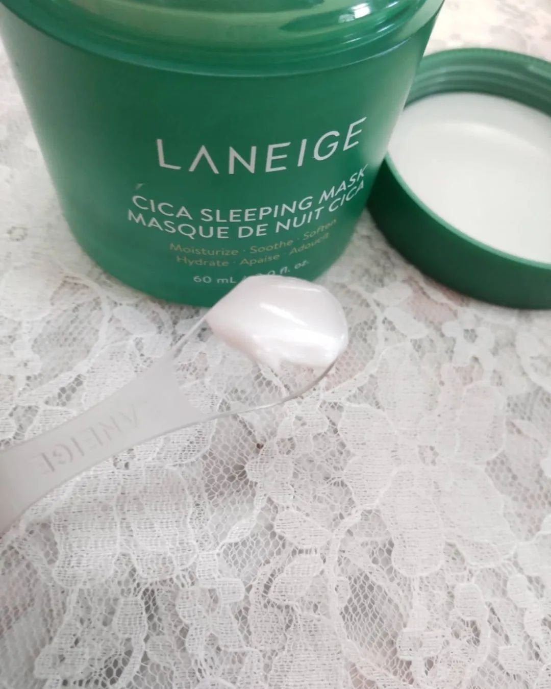 シカスリーピングマスク/LANEIGE/フェイスクリームを使ったクチコミ(7枚目)