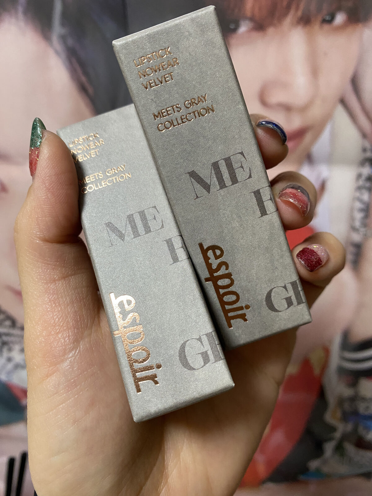 リップスティックノーウェアベルベットミッツグレー/espoir/口紅を使ったクチコミ（2枚目）