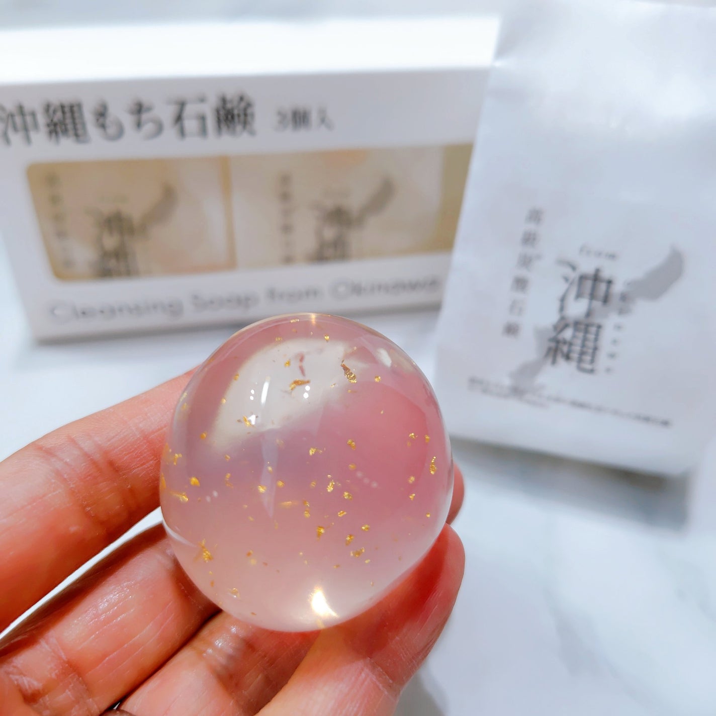 沖縄もち石鹸/ちゅらら/洗顔石鹸を使ったクチコミ(3枚目)